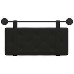 vidaXL Tête de lit suspendue Noir Simili cuir