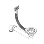 vidaXL Évier de cuisine en granit Bac unique Rond Noir