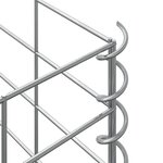 vidaXL Lits surélevés en gabion 3 Pièces 30x30x100 cm Fer