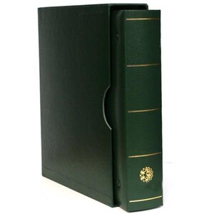 FUTURA Classique (Album pour timbres à anneaux) : étui + reliure (Vert)