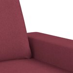 vidaXL Canapé à 3 places Rouge bordeaux 180 cm Tissu