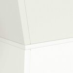 vidaXL Jardinière à pilier 2 Pièces Blanc 35 x 35 x 73 cm