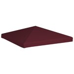 vidaXL Toile supérieure de gazebo 310 g/m² 3x3 m Bordeaux
