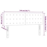 vidaXL Têtes de lit 2 Pièces Bleu foncé 72x5x78/88 cm Velours