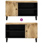 vidaXL Meuble TV 80x31x46 cm bois massif de manguier