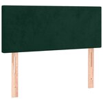 vidaXL Sommier à lattes de lit avec matelas vert foncé 120x190 cm