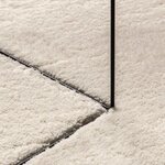 vidaXL Tapis de surface ovale HUARTE Beige 160 x 230 cm 100  Polyester