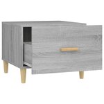 vidaXL Table basse Sonoma gris 50x50x40 cm Bois d'ingénierie