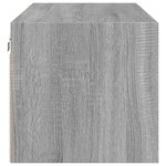 vidaXL Armoire murale avec portes en verre sonoma gris 102x37x35 cm