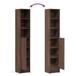 vidaXL Buffet avec LED chêne marron 36x32 5x200 cm bois d'ingénierie
