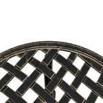 vidaXL Table de jardin bronze Ø48x53 cm aluminium coulé