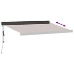 vidaXL Auvent rétractable automatique marron 350x250 cm