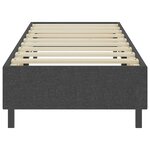 vidaXL Sommier à lattes de lit sans matelas gris tissu 100x200 cm