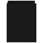 vidaXL Table de chevet noir 45x50x65 cm bois d’ingénierie