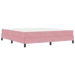 vidaXL Lit à ressorts avec matelas Rose 180 x 200 cm tissu