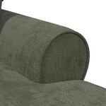 vidaXL Chaise lounge avec jupe avec coussin Vert 157 x 91 x 91 cm ARES