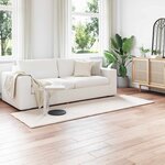 vidaXL Tapis en Fourrure Synthétique de Lapin Olite Crème 80 x 250 cm