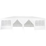 vidaXL Tente de fête Blanc 800 x 400 x 266 cm Polyester  Acier