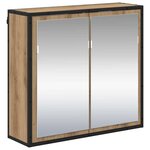 vidaXL Ensemble de mobilier de salle de bain 3 Pièces Chêne artisanal