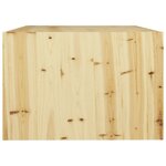 vidaXL Table basse 75x50x33 5 cm bois de sapin massif