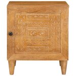 vidaXL Table de chevet Marron clair 40 x 33 x 46 cm