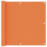 vidaXL Écran de balcon Orange 90x500 cm Tissu Oxford