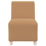 vidaXL Unité de Sofa Modulaire Sans Accoudoirs 3 Pièces Beige