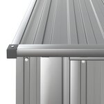vidaXL Abri de jardin Gris 180 5x97x209 5 cm Acier galvanisé