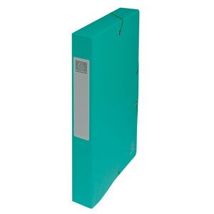 Boite De Classement Exabox Dos 40mm Carte Lustrée - A4 - Vert - X 8 - Exacompta