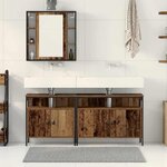 vidaXL Meubles de salle de bain avec étagère Marron 80 x 30 x 60 cm