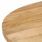 vidaXL Table à manger Rond 110x76 cm Bois de manguier massif
