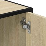 vidaXL Armoire lavabo de salle de bain chêne sonoma bois d'ingénierie