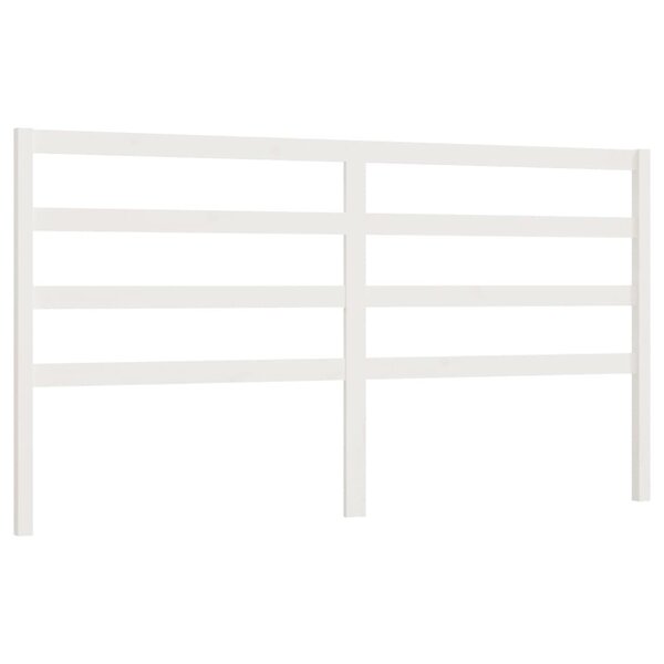 vidaXL Tête de lit Blanc 206x4x100 cm Bois massif de pin