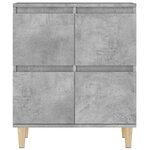 vidaXL Buffets 2 Pièces gris béton 60x35x70 cm bois d'ingénierie