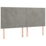 vidaXL Sommier à lattes de lit avec matelas LED Gris clair 160x200 cm