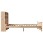 vidaXL Lit bibliothèque sans matelas 90x200 cm bois de pin massif