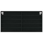 vidaXL Cabinet d'Affichage avec étagère Chêne noir 100 x 8.5 x 50 cm