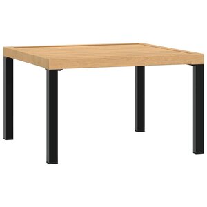 vidaXL Table basse de jardin noir 65x65x40 cm aluminium