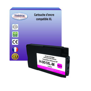 Cartouche compatible avec HP OfficeJet Pro 8610, 8615, 8616, 8620 remplace HP 951XL Magenta - T3AZUR