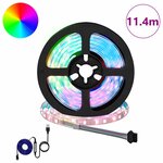 vidaXL Bande LED 12 Pièces Noir et Transparent 950 mm Cuivre et plastique