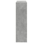 vidaXL Étagère séparatrice de pièce gris béton 102x29x103 5 cm