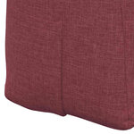 vidaXL Coussin de Dos Bordeaux 140 x 24 x 50 cm tissu