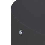 vidaXL Cache-pot de jardin Noir 30 x 30 x 20 cm Acier