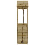 vidaXL Maisonnette de jeu avec mur d'escalade bois de pin imprégné