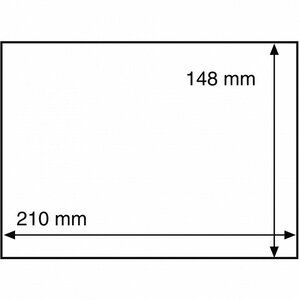 Pochettes de protection pour cartes de classement format A5. (HP60)