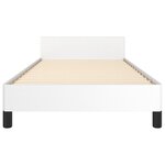 vidaXL Cadre de lit sans matelas blanc 90x200 cm similicuir