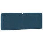vidaXL Coussin de tête de lit bleu 140 cm velours