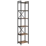vidaXL Bibliothèque Chêne fumé 40 x 30 x 188 cm Bois d'ingénierie