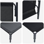 vidaXL Mobilier de jardin avec coussin 2 Pièces Anthracite Acier