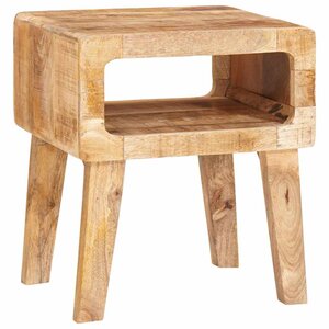 vidaXL Tables d'appoint Marron 40 x 32 x 46 cm Bois de mangue massif